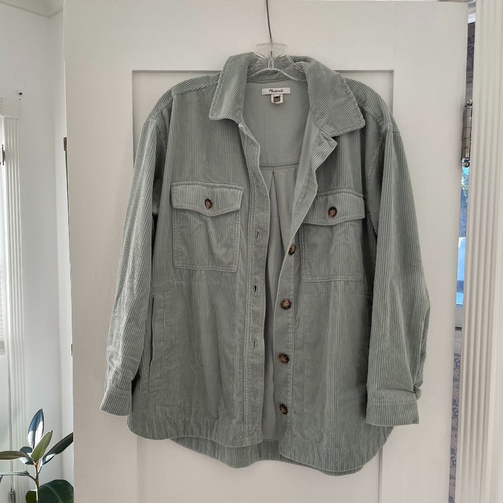 Madewell Sage Corduroy Shaket (M)